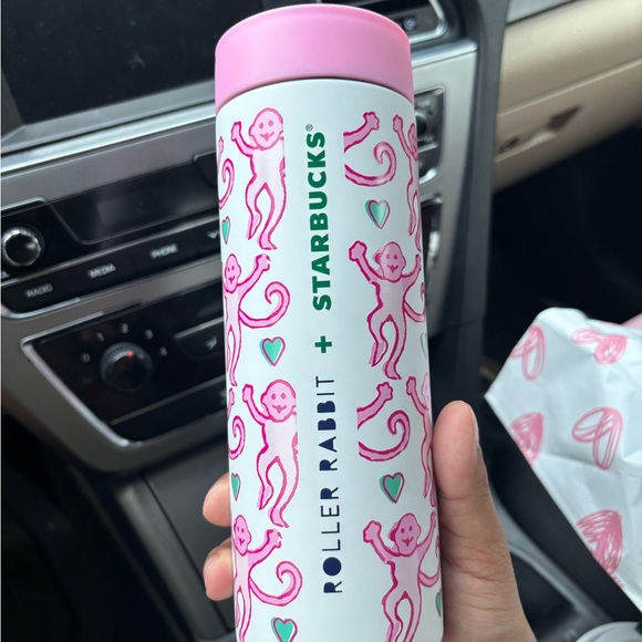 Starbucks | Dining | New Rare Starbucks X Roller Rabbit 6oz Pink ...